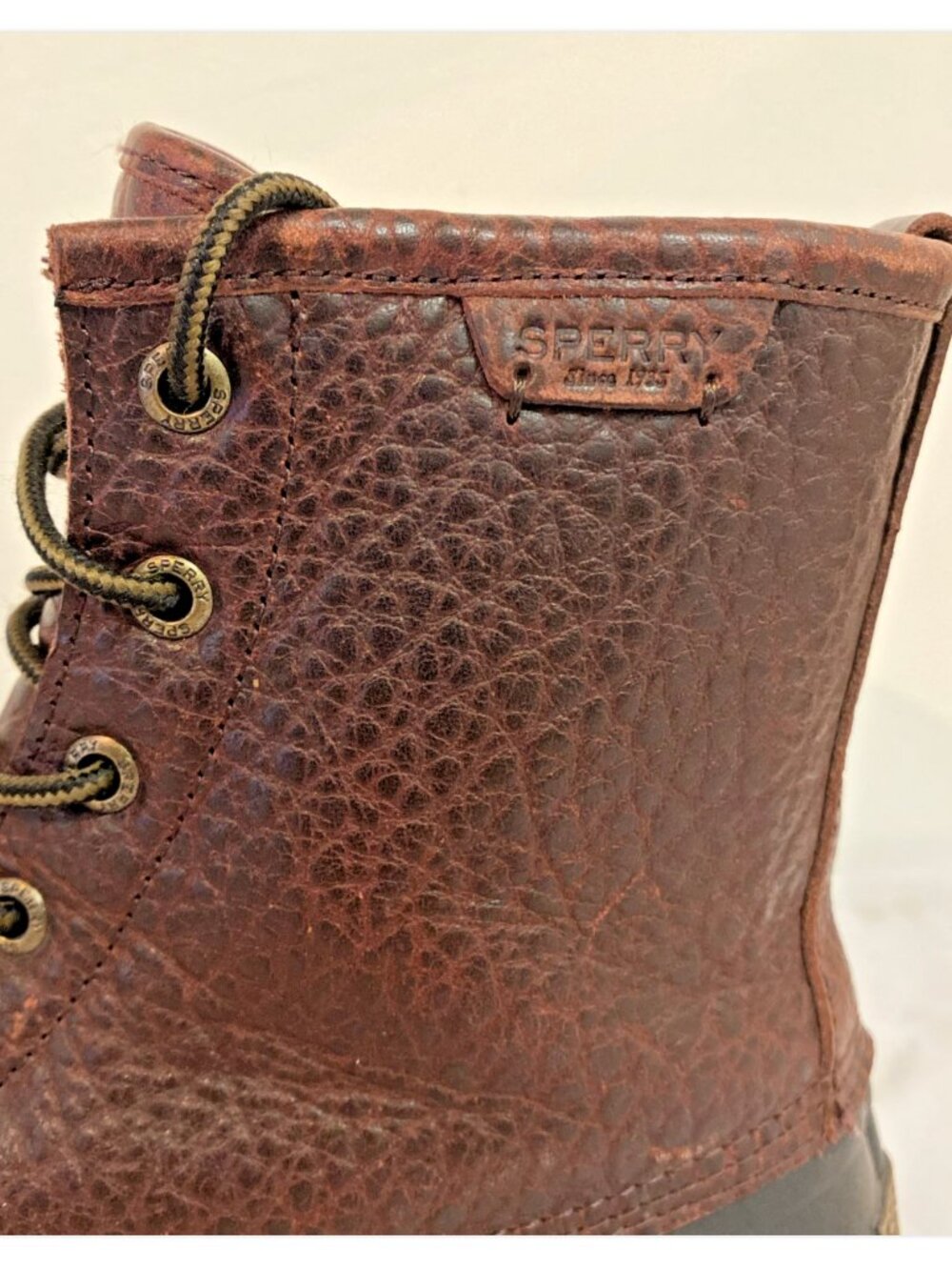 Sperry Top-Sider Men's 11 Duck Boots Amaretto Black 11 Waterproof Preppy Coastal - Picture 7 of 15